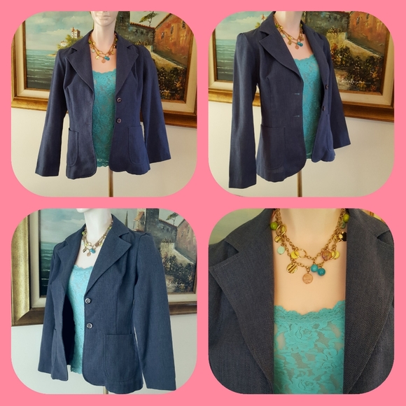 Vintage Blue Blazer - Picture 3 of 12